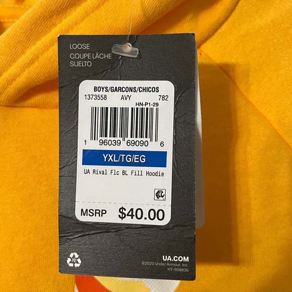 🔥BNWT UNDER ARMOUR BOYS HOODIE🔥 - Picture 4 of 5